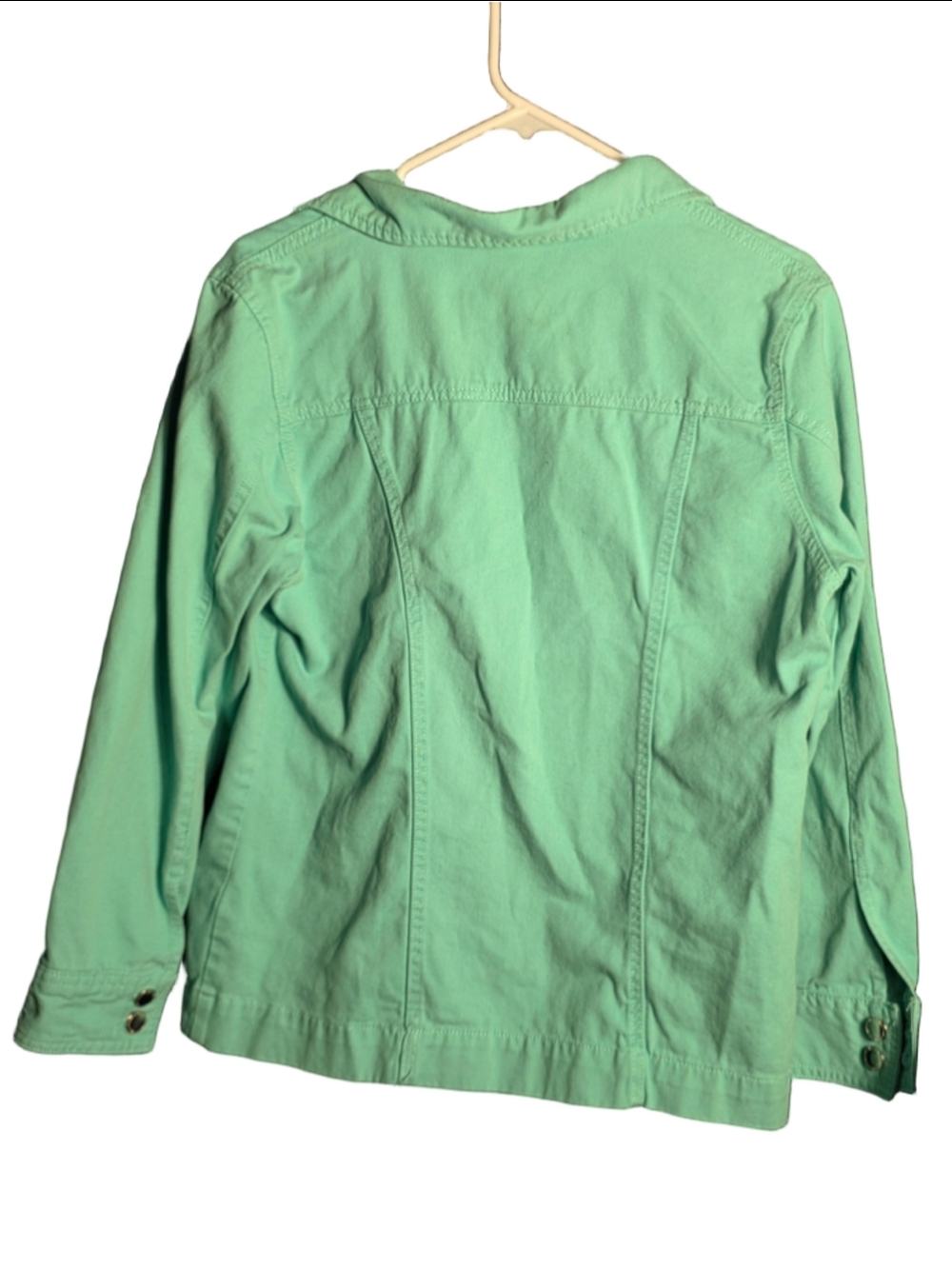 Women's American Sweetheart Green Jean Jacket Size M cottagecore grandmacore y2k - Picture 7 of 7
